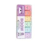 Pascyp Set 6 Mini Surligneurs, Surligneur en Forme D'ourson de Dessin Animé | Pointe Biseautée, Longue Durée, Highlighter de Couleurs Vives pour Enfants et Scolaire, Articles pour Fête Anniversaire