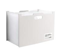 Pasdrucn 23.7x32.6x15-39cm Extensible Accordéon Trieur Document A4, Classeur A4, Boite Rangement Papier Administratif, Organisateur De Bureau, Trieur 13 Compartiments A4 (Beige)