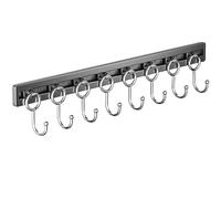 Pasdrucn 40-50cm Kitchen Utensil Rack, Utensil Holders & Organisers, Porte-ustensiles Mural En Acier Inoxydable, Porte Casserole Mural Cuisine Mural Pour Suspendre Les Ustensiles De Cuisine (50cm)