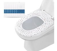 Pasdrucn 40 Pcs Protege Toilette Jetable, Siège De Toilette Jetable, Protection Toilettes Jetables, Couvre-sièges pour Abattant WC, Protège Cuvette WC Imperméable(Emballage Individuel) (Forfait 3)