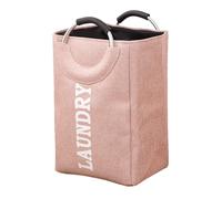 Pasdrucn 40L Paniers à Linge Pliable, Panier à Linge avec Poignée, Panier Linge Sale Bac Linge Sale, Paniere A Linge Sale, Corbeille à Linge Portable pour Chambre Et Salle De Bain (Rose)