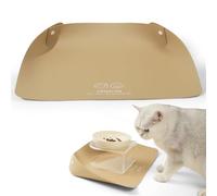 Pasdrucn 40x30cm Tapis Gamelle Chat Et Chien, Tapis De Nourriture pour Chien Et Chat (Jaune)