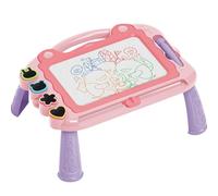 Pasdrucn Ardoise Magique Grande avec Pieds, Ardoise Effacable, Cadeau Enfant 1 an, Tablette Dessin Enfant Tableau Magnetique Enfant-1 (Rose)