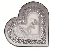 Pasdrucn Boîte à Cartes De Mariage, Urne Mariage, Boîte à Cartes De Mariage en Bois avec Fente De Verrouillage, Urne Anniversaire,Urne Mariage Champetre Bois,Boite Mariage Urne (Argent,Forfait B)