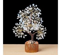 Pasdrucn Cristal Arbre De Vie Pierre Naturelle,Arbre De Vie Aux 7 Chakras,Bonsaï D'arbre De Guérison En Pierres Précieuses Naturelles Sept Chakras Pour Cristal Reiki,Pierre De Guérison (Bleu)