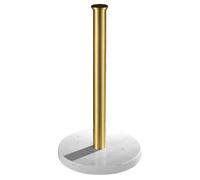 Pasdrucn Porte-Rouleau De Cuisine 26,5x15 Cm avec Socle en Marbre, Porte-Rouleau De Cuisine en Acier Inoxydable, Support pour Papier Essuie-Tout en Acier Inoxydable pour Grandes Rouleaux (Or)