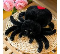 Pasdrucn Poupée Araignée, Jolie Peluche Araignée, Le Cadeau Halloween Peluche Araignée Peluche Jouet, Doors Peluches, Peluches Doudou, Effrayant Cadeau Copain, Jouets en Peluche Araignée (Noir)
