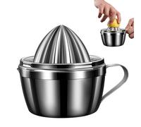 Pasdrucn Presse Agrumes Manuel En Inox Avec Lames De 2 Tailles, Presse Agrumes Inox, Presse Orange Manuel Avec Récipient,Presse Agrume Manuel Presse Citron Manuel Pour Presser Citrons Oranges Agrumes