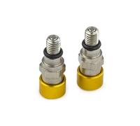 PASECVB Vis de Moto pour KDX220 pour KDX200 pour KLX450R pour KLX650R M5x0.8 Motocyclette Purgeur d'air De Fourche Vis De Fixation(Yellow)