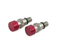 PASECVB Vis de Moto pour KDX220 pour KDX200 pour KLX450R pour KLX650R M5x0.8 Motocyclette Purgeur d'air De Fourche Vis De Fixation(Red)