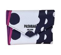 PASH BAG PORTEFEUILLE FEMME MOYEN PETIT 6 FESSURE CARD + Monnaies DARBY, blanc/noir, M, Décontracté