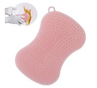 Pashashing Silicone Pashashing - Éponge De Nettoyage Doux, Outil De Brosse Non Scratch | Rondelle D'outil De Séchage, Tapis À Poils Flexible Avec Anneau Suspendu Pendant Le Nettoyage