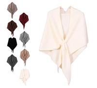 Pashmina Shawl Wraps Women Knitted Shawls and Wraps Casual Soft Comfortable Sweater Shawl Top for Daily Wear (H,One size)
