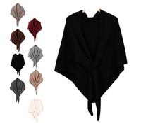 Pashmina Shawl Wraps Women Knitted Shawls and Wraps Casual Soft Comfortable Sweater Shawl Top for Daily Wear (C,One size)