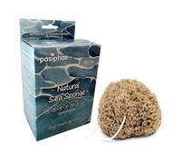 Pasiphae Éponge de mer en luffa douce et naturelle, éponge en nid d'abeille sur une corde pour bain et douche - 100 % naturelle, biologique, pour hommes, femmes, adultes, exfoliante, cadeau écologique