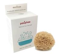 Pasiphae Éponge de mer pour bébé, gant de toilette doux pour le bain des bébés et des nouveau-nés - 100 % naturel, nid d'abeille, bio - Cadeaux de grossesse garçon fille, taille 0-18 mois (8-10 cm