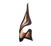 Pasisuu Modern Abstract Wood Art Sculpture Minimalist Home Decor | Solid Abstract Ornament for Living Room Tabletop Styling M