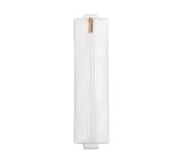 Pasisuu Slim Pencil Case, Waterproof Paper Pen Holder with Elastic Band | White