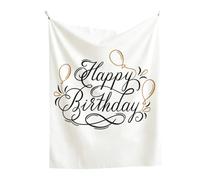 Pasisuu Toile de fond - Toile de fond à suspendre intégrée avec drapeaux assortis, polyester infroissable semblable au lin pour séance photo de fête, petit Q
