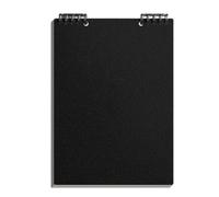 Pasisuu Top Bound Spiral Notebook Premium A5 Planner for Office School | Durable PP shell notebook featuring bleed-free paper for professionals and students Black C