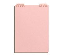 Pasisuu Top Bound Spiral Notebook Premium A5 Planner for Office School | Durable PP shell notebook featuring bleed-free paper for professionals and students Light Pink B