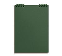 Pasisuu Top Bound Spiral Notebook Premium A5 Planner for Office School | Durable PP shell notebook featuring bleed-free paper for professionals and students Atrovirens C
