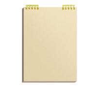 Pasisuu Top Bound Spiral Notebook Premium A5 Planner for Office School | Durable PP shell notebook featuring bleed-free paper for professionals and students Light Yellow A