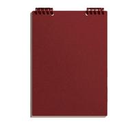 Pasisuu Top Bound Spiral Notebook Premium A5 Planner for Office School | Durable PP shell notebook featuring bleed-free paper for professionals and students Dark Red B