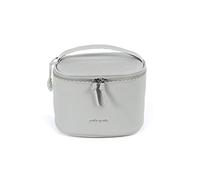 Pasito a Pasito. Trousse de toilette pour bébé Vanity Biscuit. Sac organiseur pour toilette et hygiène de bébé. Pratique et confortable à porter. Eco-cuir de vachette de couleur grise. Dimensions : 24