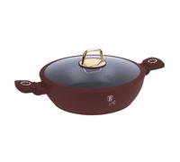 PŁASKI GARNEK TYTANOWY Z POKRYWĄ 28cm BERLINGER HAUS BH-8038 LEONARDO
