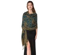 PASKMLNA Châle pashmina réversible cachemire aux couleurs élégantes, Large