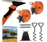 PASLFC Stormband - Store de caravane - Protection contre les tempêtes - Sangle tempête pour auvent - Kit de fixation latérale pour caravane - Pour la plupart des camping-cars et caravanes (couleur