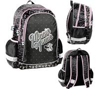 Paso Backpack multi-compartiments noir et rose Minnie