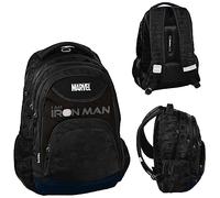 PASO BeUniq Iron Man Sac à dos d'écolier, Noir, L