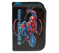 Paso Children's Pencil Case 22 Pieces - Spider-Man - Black/Red/Blue, black, Pencil case
