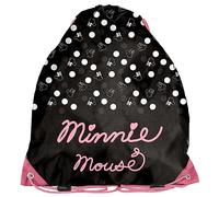 PASO Sac à Chaussures School Noir et Rose Minnie Mouse