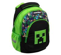 PASO - Sac à dos d'écolier pour adolescent - Sac à dos pour garçons et filles - Sac d'école - Motif Minecraft