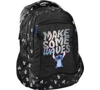 PASO Sac à dos scolaire pour adolescentes Disney Stitch Noir