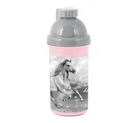 PASO School Bidon Cheval gris et rose 550 ml