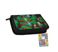 PASO - Trousse à 1 compartiment, trousse pour filles et garçons, trousse à 1 compartiment, trousse d'école et carnet de devoirs, motif Pixel Game