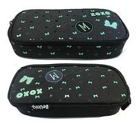 Paso Trousse d'écolier à Un Compartiment Sachet Noir Minnie