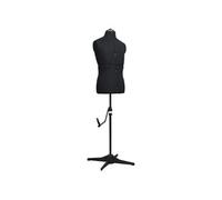 vidaXL Mannequin de couture ajustable pour homme Noir Taille 37-45 288494