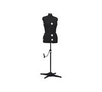 vidaXL Mannequin de robe ajustable pour femme Noir M Taille 40-46 288488