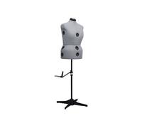 vidaXL Mannequin de Robe Ajustable pour Femme Gris L Taille 44-50