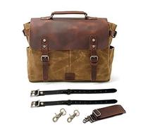 PASPRT Sacoche Latérale Moto Étanche Universelle Rétro pour Siège Arrière De Sac Suspendu pour Véhicule Électrique Motorbike Helmet Bag(Brown with Strap)