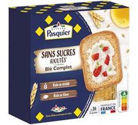 PASQUIER Biscottes au blé complet sans sucres ajoutés 300 g