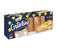 PASQUIER GRILLETINE - Biscottes Croustillantes Blé Complet Bio, Sans Sucres Ajoutés, 255g - Lot De 4