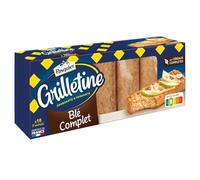 Pasquier - Pains au Blé Complet Grilletines Riche en Fibres - la boite de 242g - Le Lot De 5