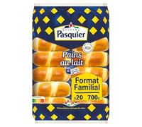 PASQUIER - Pains au Lait Doux et Moelleux, Parfait pour le Petit-Déjeuner en Sachet 700g - Le Lot De 4