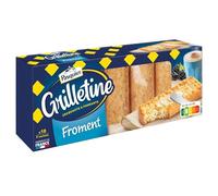 PASQUIER - Pains Grillés au Froment Dorés et Croquants, Texture Légère et Savoureuse (Boîte 242g) - Le lot de 4
